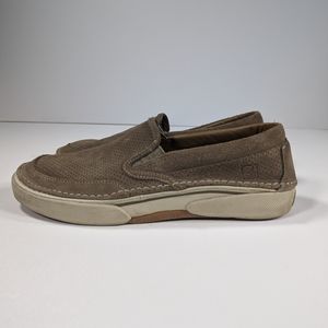 Sperry Shoes Men 9 Largo Loafer Slip On Boat Top Sider Perforated Leather Casual